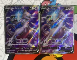Pokemon Mewtwo v Holo SWSH229 Sword & Shield Promo Card 2x LP/NM - Image 1