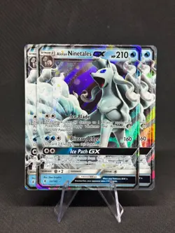 Alolan Ninetales GX - 22/145 - Pokemon Guardians Rising Sun & Moon Card NM - Image 1