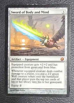 Sword Of Body And Mind Scars Of Mirrodin #208 MtG Regular Magic Card - Image 1