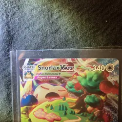 Pokemon Snorlax VMAX Ultra Rare Full Art Holo Sword & Shield Card 142/202 - Image 3