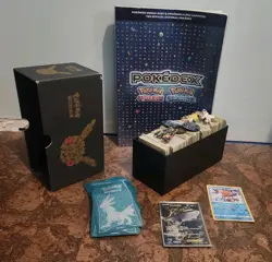 Pokemon Card Lot Pins Coins Generations Pokedex Book Steelix Keldio - Image 1