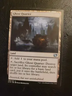 Ghost Quarter MTG Commander 2014 C14 Magic The Gathering #298 Land Uncommon LP - Image 1