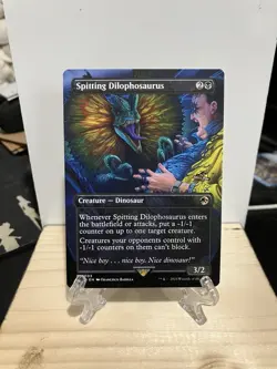 Spitting Dilophosaurus (Borderless) Universes Beyond: Jurassic Pikachu World... - Image 1