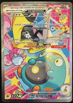 Pokemon Iono's Bellibolt EX Full Art Holo Lightning Type HP 280 Card - Image 1