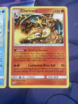 Charizard 14/181 & Blastoise 25/181 - Sun & Moon Team Up Rare Regular Pokemon - Image 3