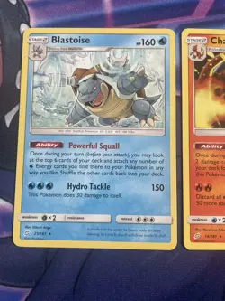 Charizard 14/181 & Blastoise 25/181 - Sun & Moon Team Up Rare Regular Pokemon - Image 4