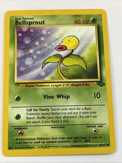 Bellsprout 49/64 Jungle Regular 1999 Unlimited Pokemon Game TCG - Image 1