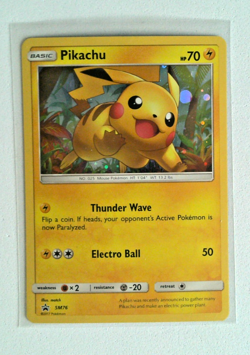 Lightly Played, English Pokemon Pikachu - SM76 - Promo - SM Black Star Promo SM - Image 1