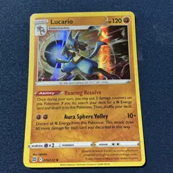 LUCARIO 079/172 BRILLIANT STARS POKEMON (HOLO, NM) - Image 3