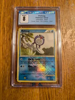 Poliwag 58/95 Staff Promo City Championships PSA Mint 8 Pokemon TCG - Image 1