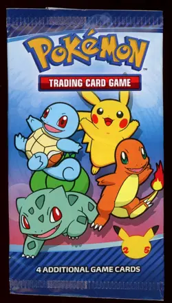1x McDonald’s Happy Meal Pokemon TCG 25th Anniversary Sealed Booster Pack - Image 1
