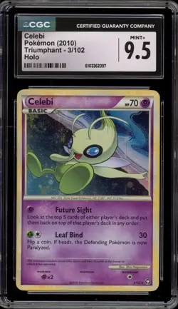 Pokemon Celebi Triumphant Holo Rare #3 CGC 9.5 - Image 1