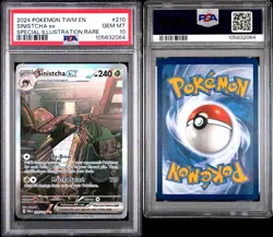2024 Pokemon Twilight Masquerade Sinistcha EX Special Illustration Rare PSA 10 - Image 3