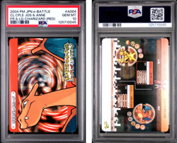 PSA 10 2026 CERT CHARIZARD/ALAKAZAM 2004 POKEMON JAPANESE E BATTLE FRLG #A004 - Image 1