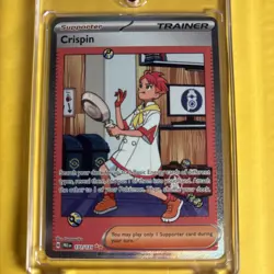 Pokemon TCG Crispin Trainer Prismatic Evolutions Card 171/131 Full Art Ungraded - Image 1