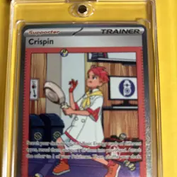 Pokemon TCG Crispin Trainer Prismatic Evolutions Card 171/131 Full Art Ungraded - Image 3
