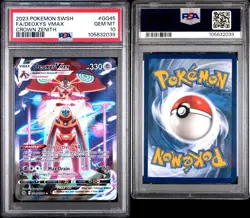 2023 POKEMON SWORD & SHIELD CROWN ZENITH #GG45 FULL ART/DEOXYS VMAX PSA 10 - Image 3