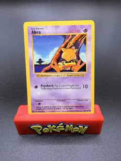 Pokemon TCG Abra Base Set 43/102 Shadowless NM - Image 1