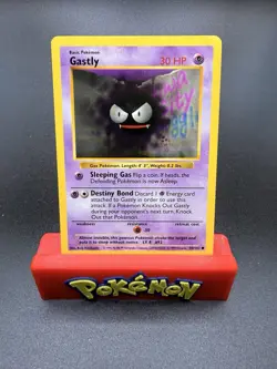 Gastly #50/102 Shadowless Non Holo 1999 Base Set Pokemon Card, NM - Image 1