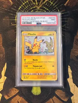 Pokemon Pikachu SM162 Promo Holo PSA 9 - Image 3