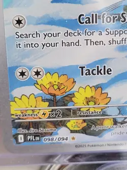 Mint 2025 Pokemon TCG Phantasmal Flames Piplup Illustration Rare card #098/094. - Image 2