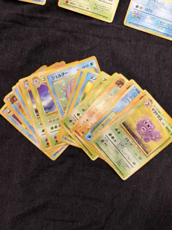 Japanese Pokemon Fossil Set Card Lot 24 Cards Vintage 1997 w/ Omastar Golbat - Image 3