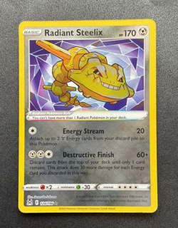 Pokemon TCG Lost Origin -Radiant Steelix- Holo Rare #124 - Image 1