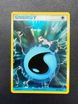 Pokemon TCG EX Holon Phantoms -Water Energy- Holo Rare 107/110 - Image 1