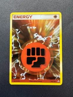 Pokemon TCG EX Holon Phantoms -Fighting Energy- Holo Rare 110/110 - Image 1