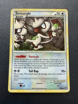Pokemon TCG HGSS Undaunted -Smeargle- Holo Rare 8/90 - Image 1