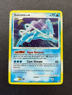 Pokemon TCG DP Secret Wonders -Suicune- Holo Rare 19/132 Full Holo Bleed - Image 1