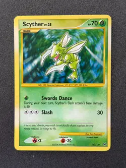 Pokemon TCG Platinum -Scyther- Secret Rare Holo 130/127 - Image 1