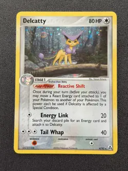 Pokemon TCG EX Legend Maker -Delcatty- Holo Rare 4/92 - Image 1