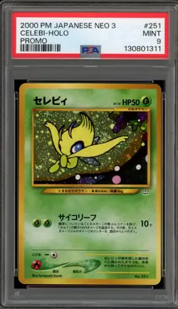 Pokemon Celebi Neo 3 Japanese Holo #251 PSA 9 Mint - Image 1