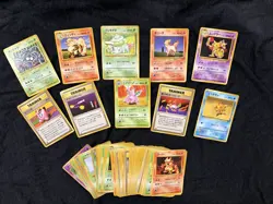 Japanese Pokemon Base Set Card Lot 99 Cards Vintage 1996 w/ Arcanine Bulbasaur - Image 1