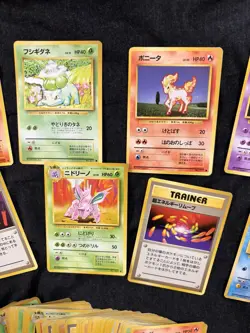 Japanese Pokemon Base Set Card Lot 99 Cards Vintage 1996 w/ Arcanine Bulbasaur - Image 3
