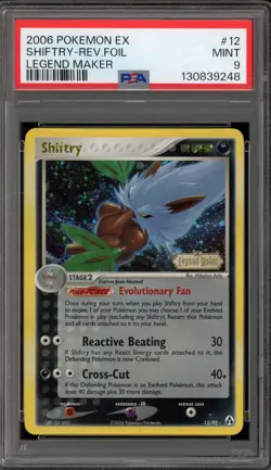 Pokemon Shiftry EX Legend Maker Reverse Holo Rare #12 PSA 9 Mint - Image 1