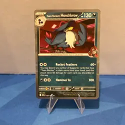 Team Rocket’s Honchkrow 127/217 Holo Rare Ascended Heroes Pokemon TCG - Image 1