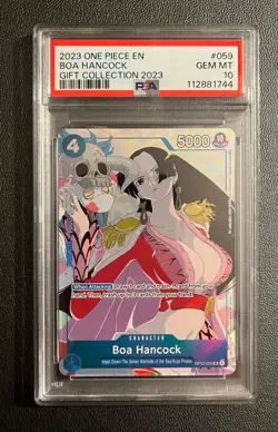ONE PIECE OP02 059 GIFT COLLECTION 2023 PROMO - BOA HANCOCK PSA 10 GEM MINT - Image 1