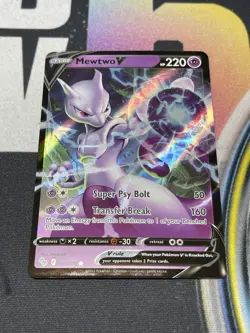 Mewtwo V 030/078 Pokemon Go NM Ultra Rare Pokemon Card - Image 1