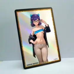 A-CHAN Waifu Anime Card LIMITED 1/1 Custom TCG Holo Goddess Story ACG T13674 - Image 2