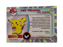 Pikachu #25 Pokemon Topps Card Pink Label Rare - Image 2