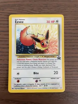 Pokemon TCG Holo Mew and Eevee Black Star Promo Cards - Image 3