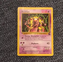 Pokemon Mewtwo Base Set 14/102 70 HP Rare Card Psyburn Benimaru Itoh - Image 1