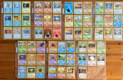 Base Set, Jungle, Fossil Common, Uncommon, & Regular Rare 61x Pokemon Card Lot - Image 1