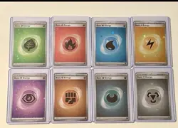 Pokemon 151 Cards HD Energy SVE Cosmos Holo Complete set of 8 - Image 1