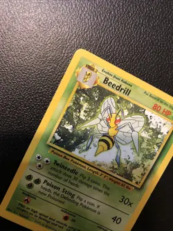 Beedrill 017/102 Base Set Rare Pokemon Card In MP Condition - Image 5