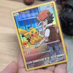 Pokemon Pikachu Cosmic Eclipse Holo Card 241/236 70 HP Nuzzle Volt Tackle - Image 3
