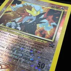 Entei 34 Black Star Reverse Holo Rare Promo Wizard Pokemon Card HP - Image 3