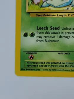 Pokemon Card Bulbasaur 044/102 Base Set Regular US - Image 5